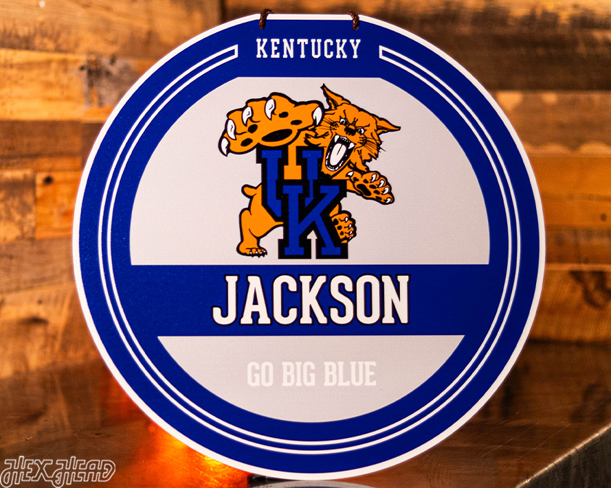 Kentucky Wildcats Personalized Monogram Metal Art