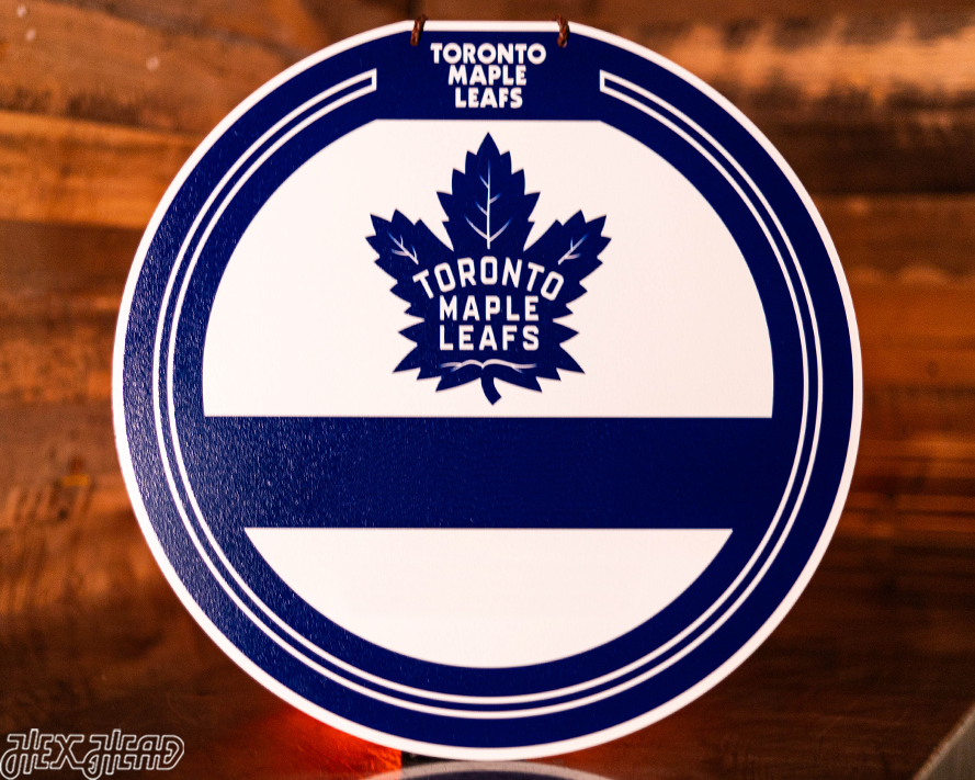 Toronto Maple Leafs Personalized Monogram Metal Art