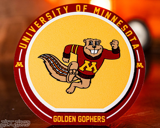 Minnesota Golden Gophers "Double Play" On the Shelf or on the Wall Art