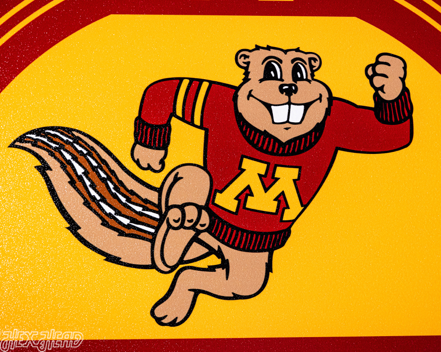 Minnesota Golden Gophers Personalized Monogram Metal Art