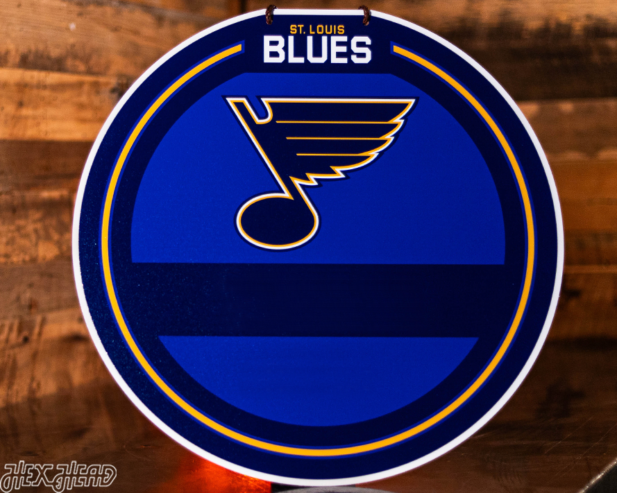 St. Louis Blues Personalized Monogram Metal Art