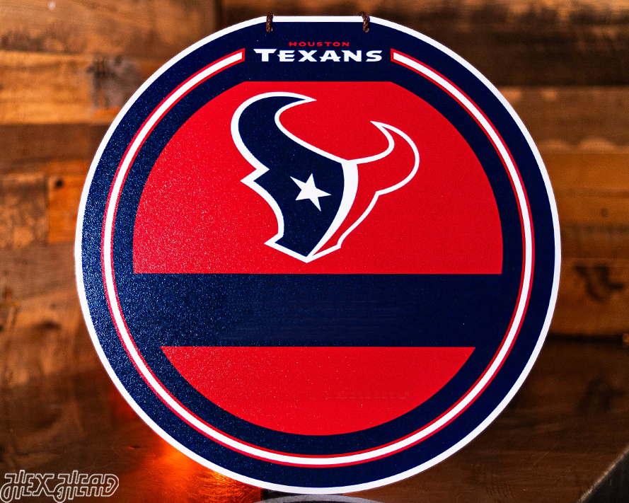 Houston Texans Personalized Monogram Metal Art