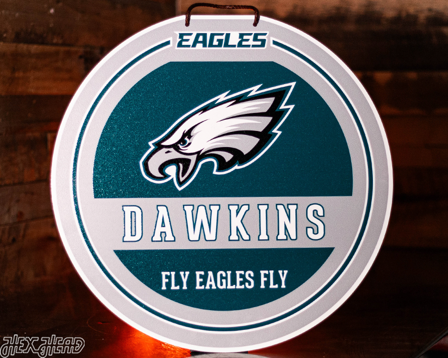 Philadelphia Eagles Personalized Monogram Metal Art