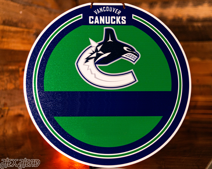 Vancouver Canucks Personalized Monogram Metal Art