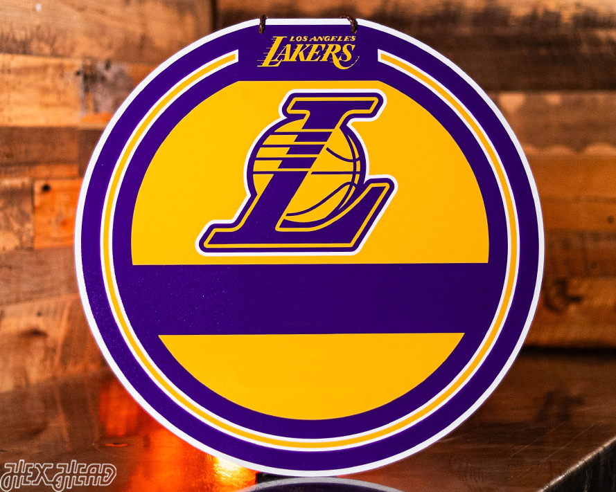 Los Angeles Lakers Personalized Monogram Metal Art