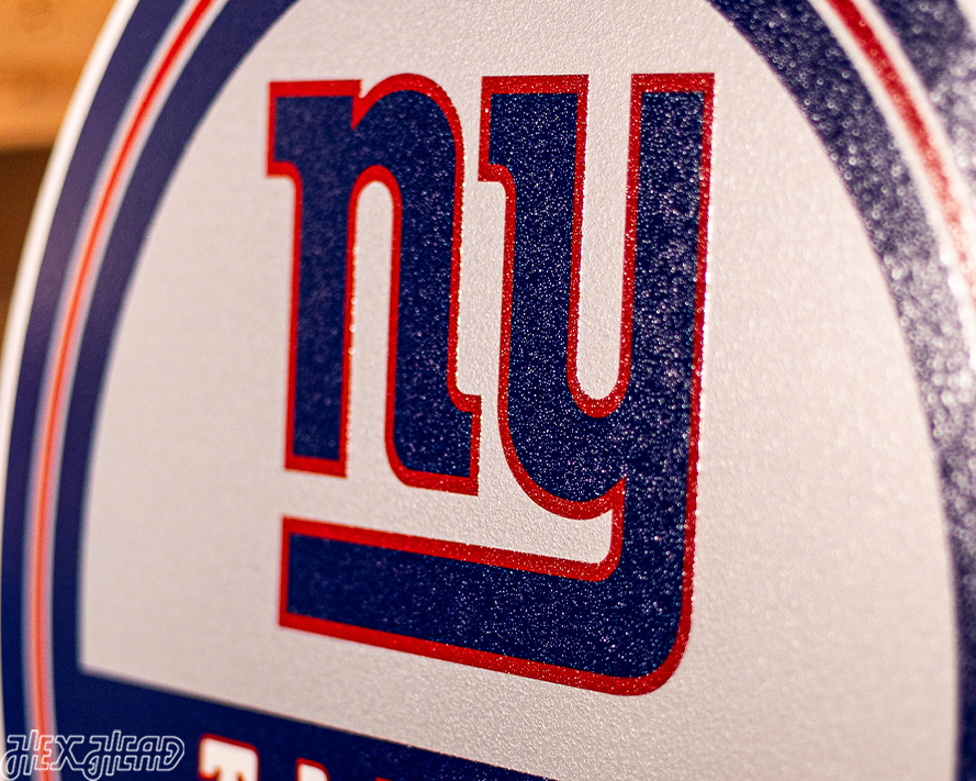 New York Giants Personalized Monogram Metal Art