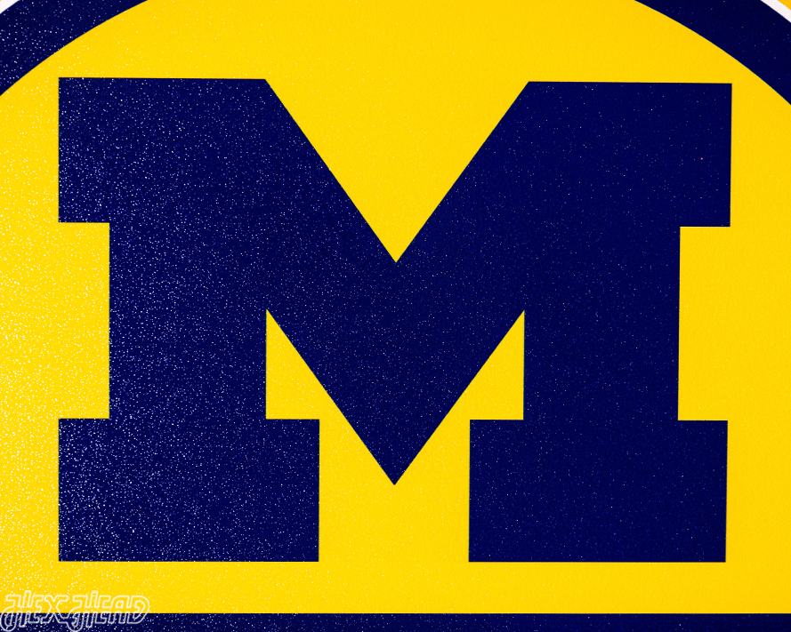 Michigan Wolverines Personalized Monogram Metal Art