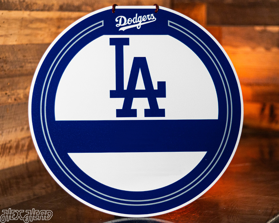 Los Angeles Dodgers Personalized Monogram Metal Art