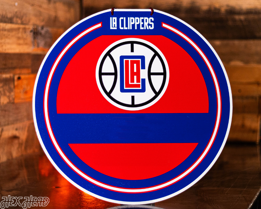 Los Angeles Clippers Personalized Monogram Metal Art