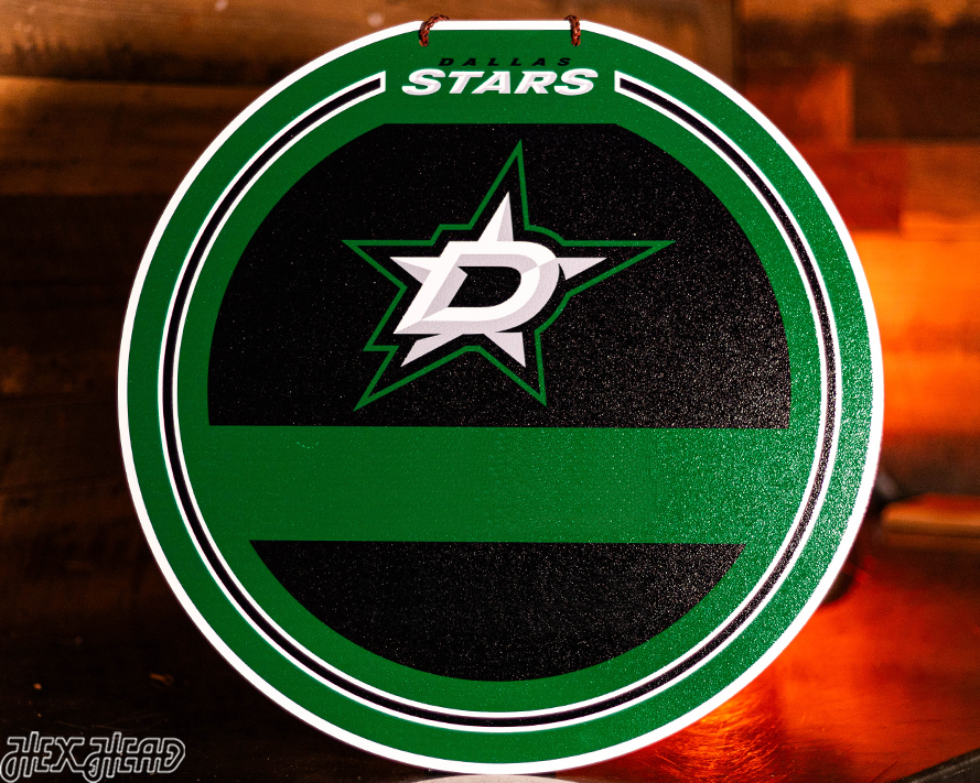 Dallas Stars Personalized Monogram Metal Art