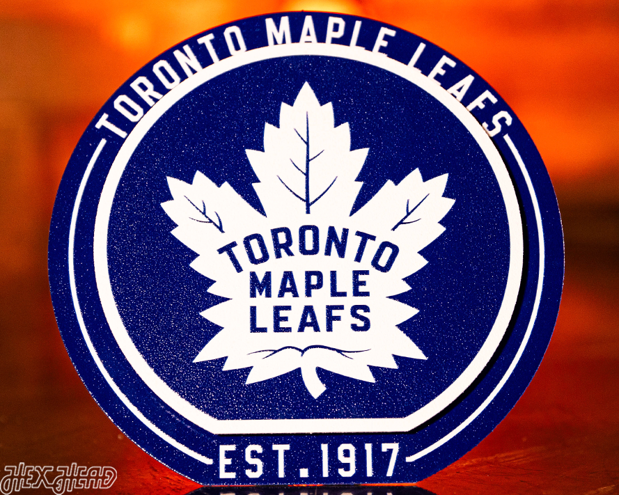 Toronto Maple Leafs "Double Play" On the Shelf or on the Wall Art