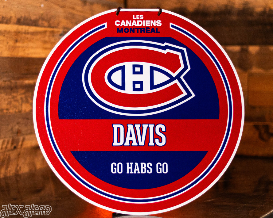 Montreal Canadiens Personalized Monogram Metal Art