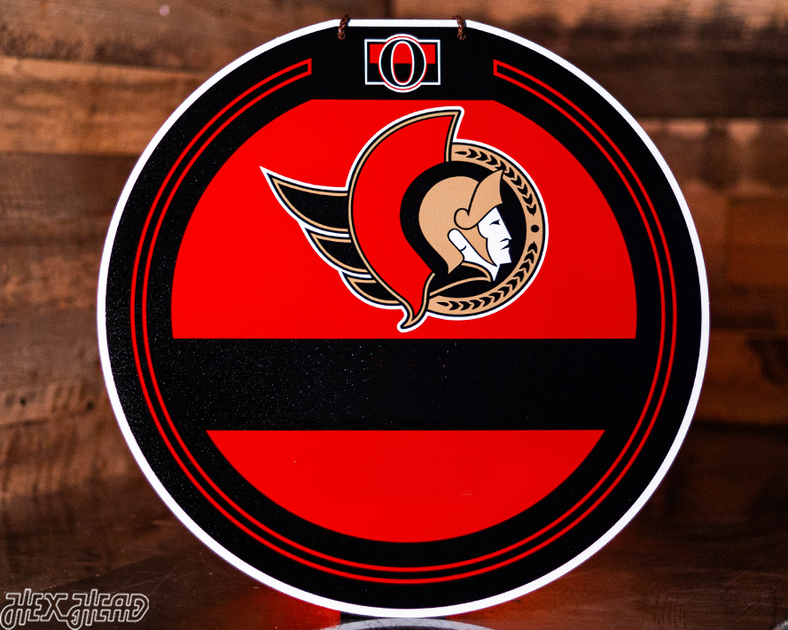 Ottawa Senators Personalized Monogram Metal Art