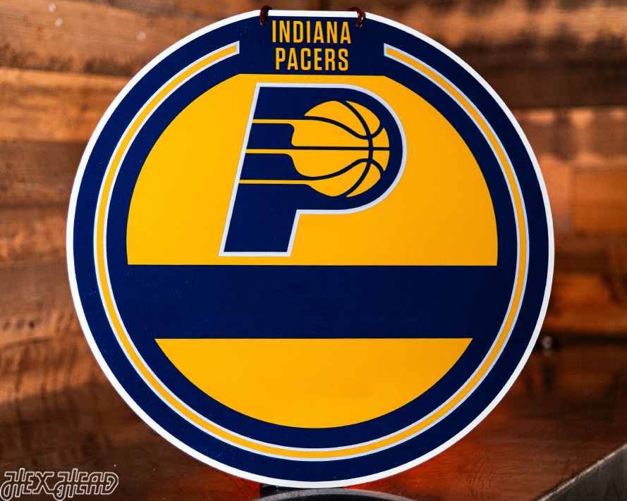 Indiana Pacers Personalized Monogram Metal Art