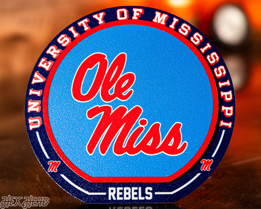 Mississippi Rebels "Double Play" On the Shelf or on the Wall Art