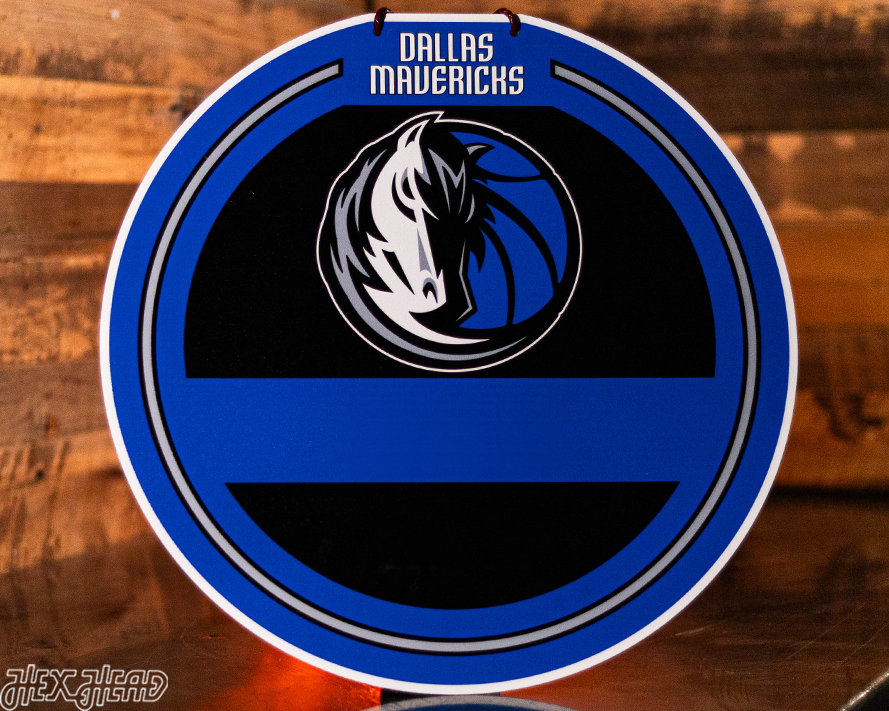 Dallas Mavericks Personalized Monogram Metal Art