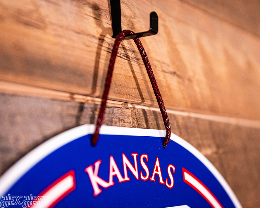 Kansas Jayhawks Personalized Monogram Metal Art