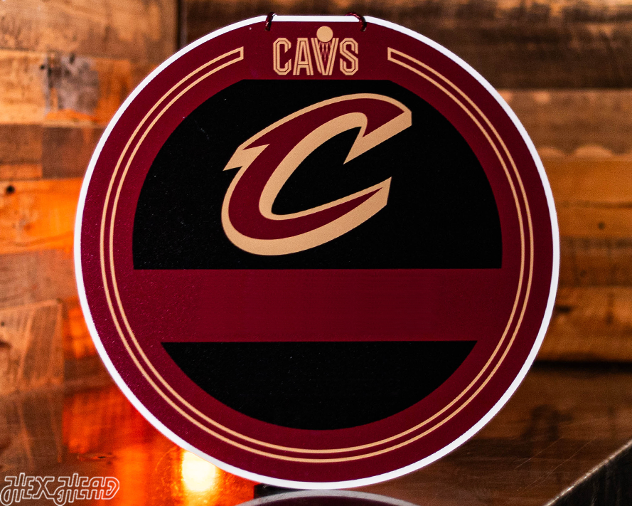 Cleveland Cavaliers Personalized Monogram Metal Art