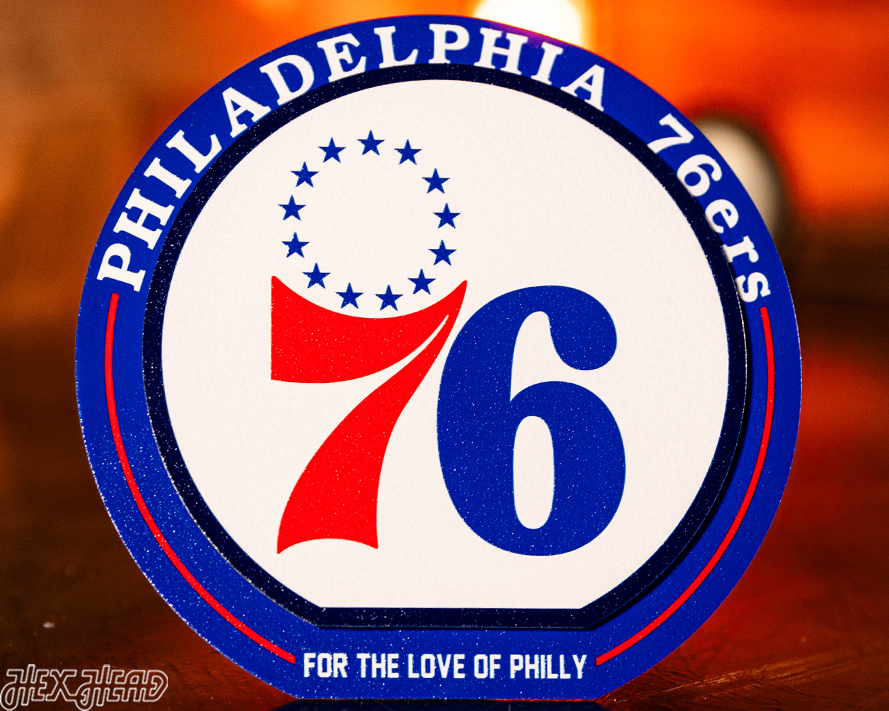 Philadelphia 76ers "Double Play" On the Shelf or on the Wall Art