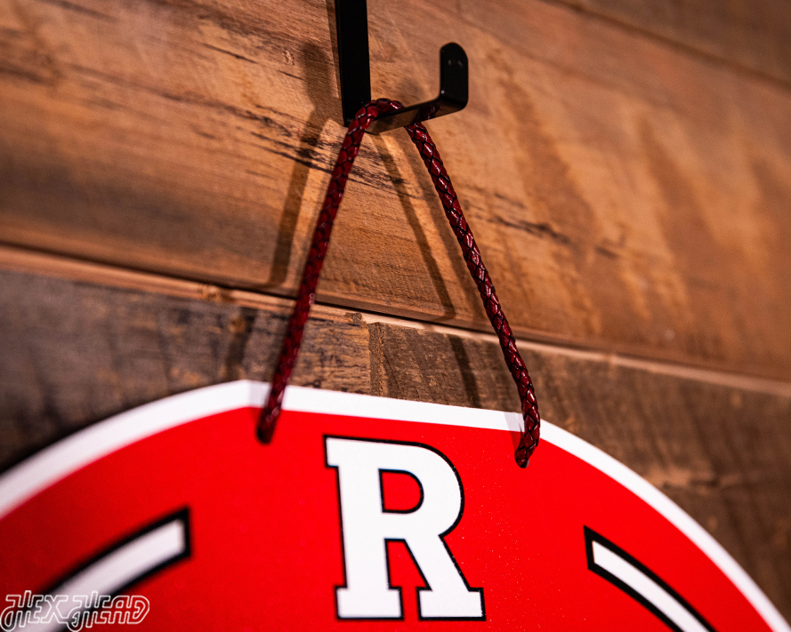 Rutgers Scarlet Knights Personalized Monogram Metal Art