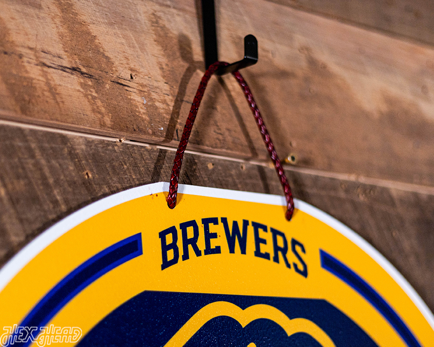 Milwaukee Brewers Personalized Monogram Metal Art