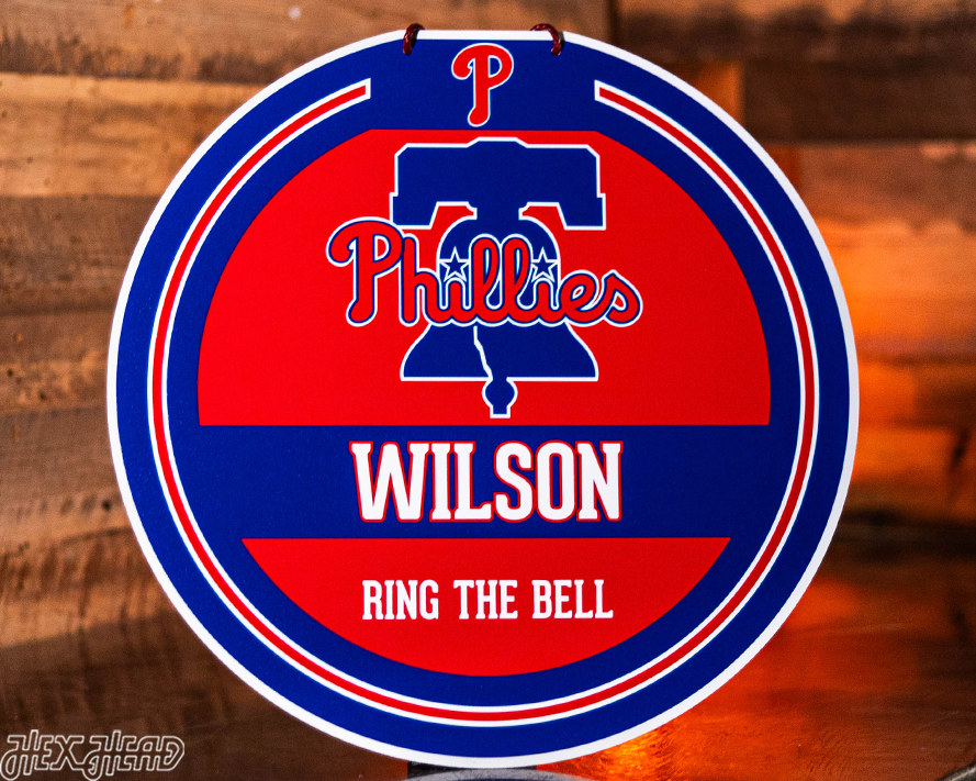 Philadelphia Phillies Personalized Monogram Metal Art