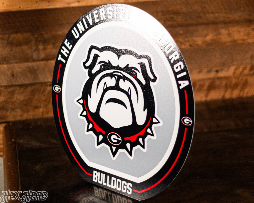 VARSITY Collection- SINGLE layer Georgia Bulldogs Metal Wall Art