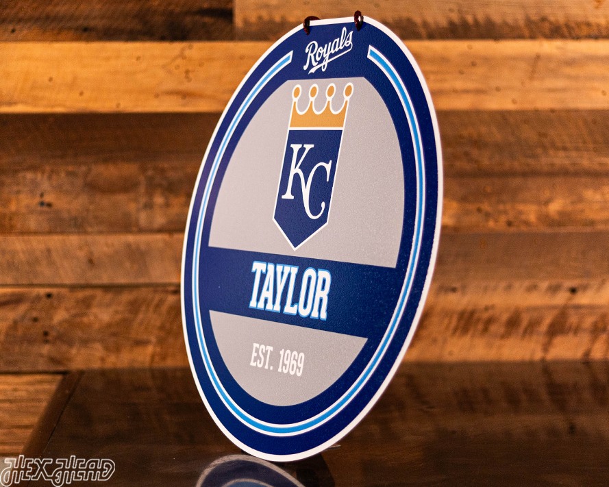 Kansas City Royals Personalized Monogram Metal Art