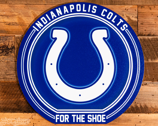 VARSITY Collection- Single Layer Indianapolis Colts Metal Wall Art