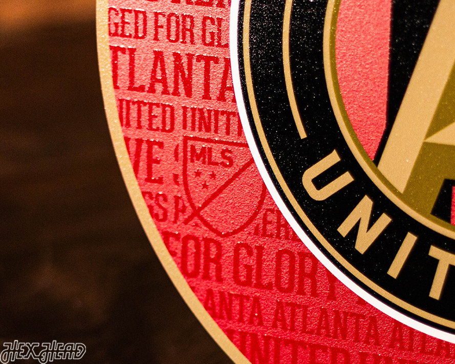 Atlanta United FC CRAFT SERIES 3D Embossed Metal Wall Art