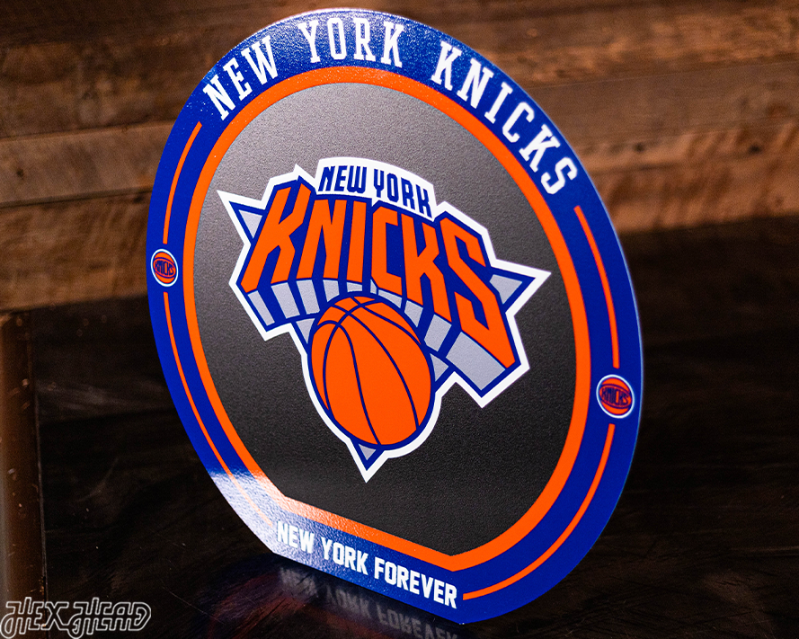 VARSITY Collection- SINGLE layer New York Knicks Metal Wall Art