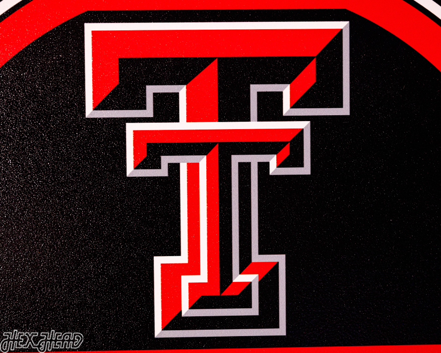 Texas Tech Red Raiders Personalized Monogram Metal Art