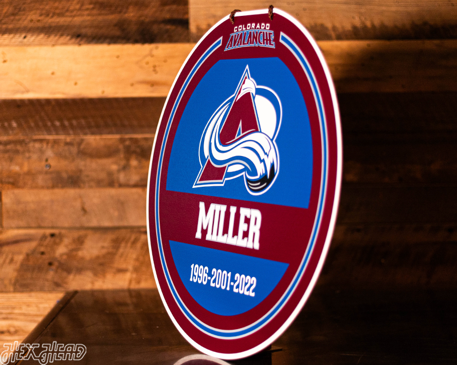 Colorado Avalanche Personalized Monogram Metal Art