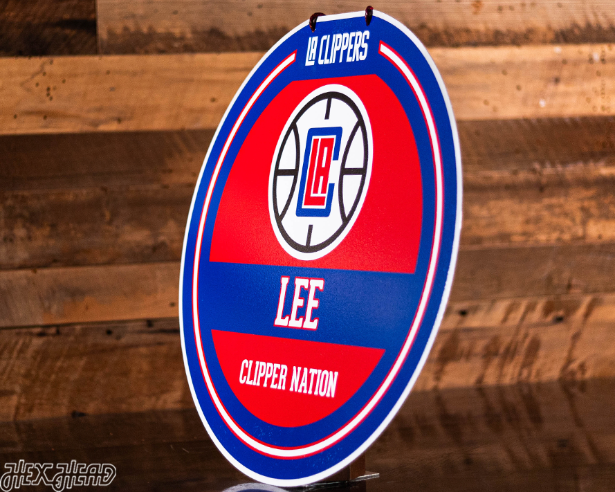 Los Angeles Clippers Personalized Monogram Metal Art