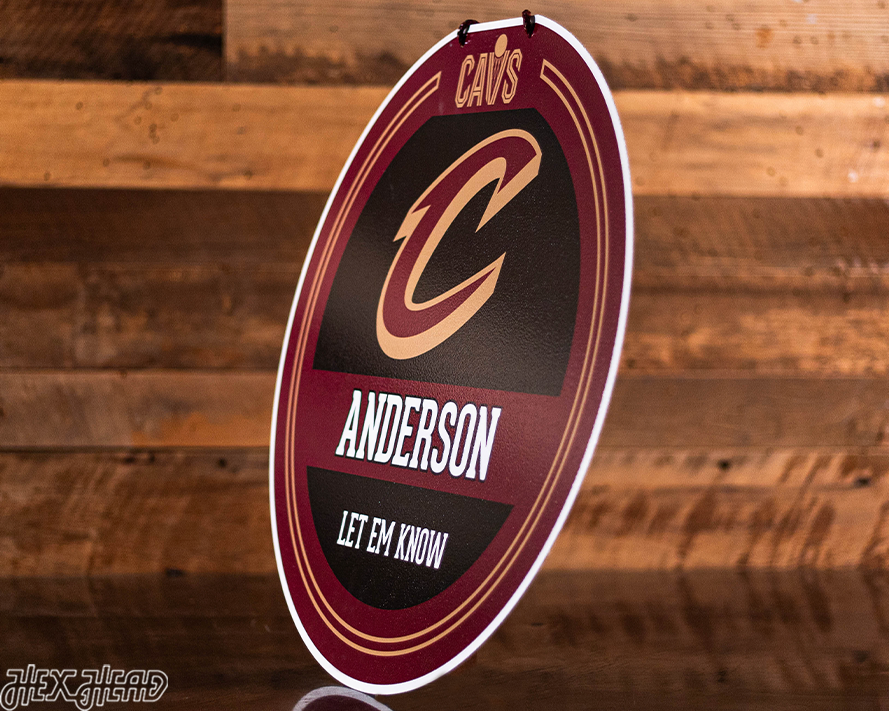 Cleveland Cavaliers Personalized Monogram Metal Art