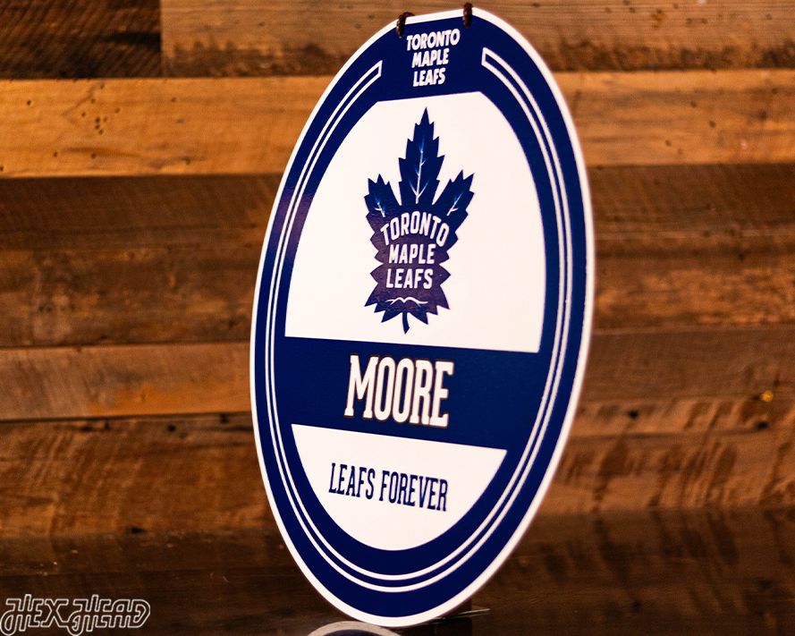 Toronto Maple Leafs Personalized Monogram Metal Art