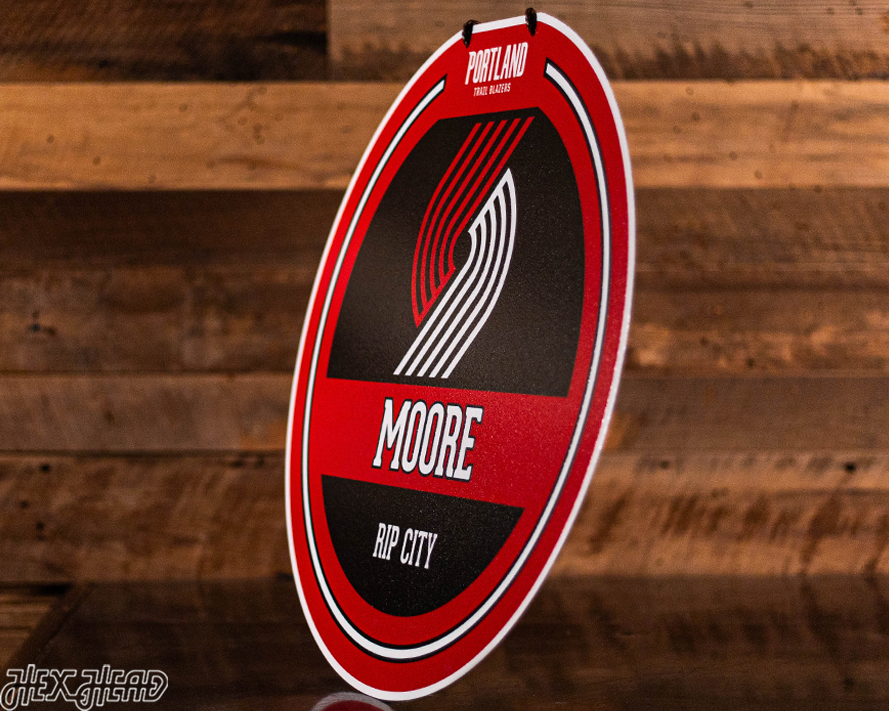 Portland Trail Blazers Personalized Monogram Metal Art