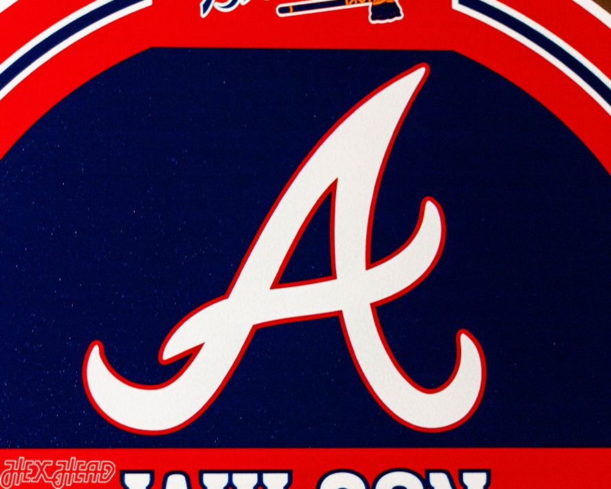 Atlanta Braves Personalized Monogram Metal Art