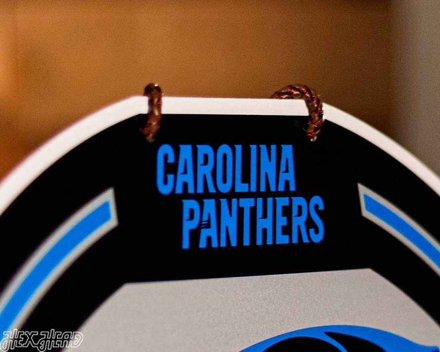 Carolina Panthers Personalized Monogram Metal Art