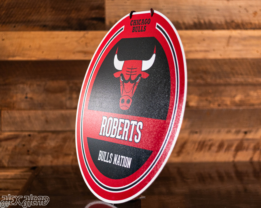 Chicago Bulls Personalized Monogram Metal Art