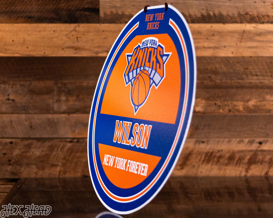 New York Knicks Personalized Monogram Metal Art