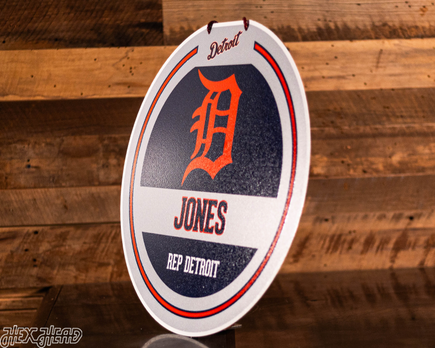 Detroit Tigers Personalized Monogram Metal Art