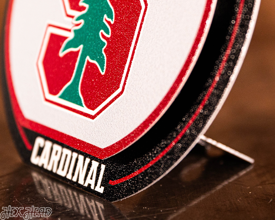 Stanford Cardinal "Double Play" On the Shelf or on the Wall Art