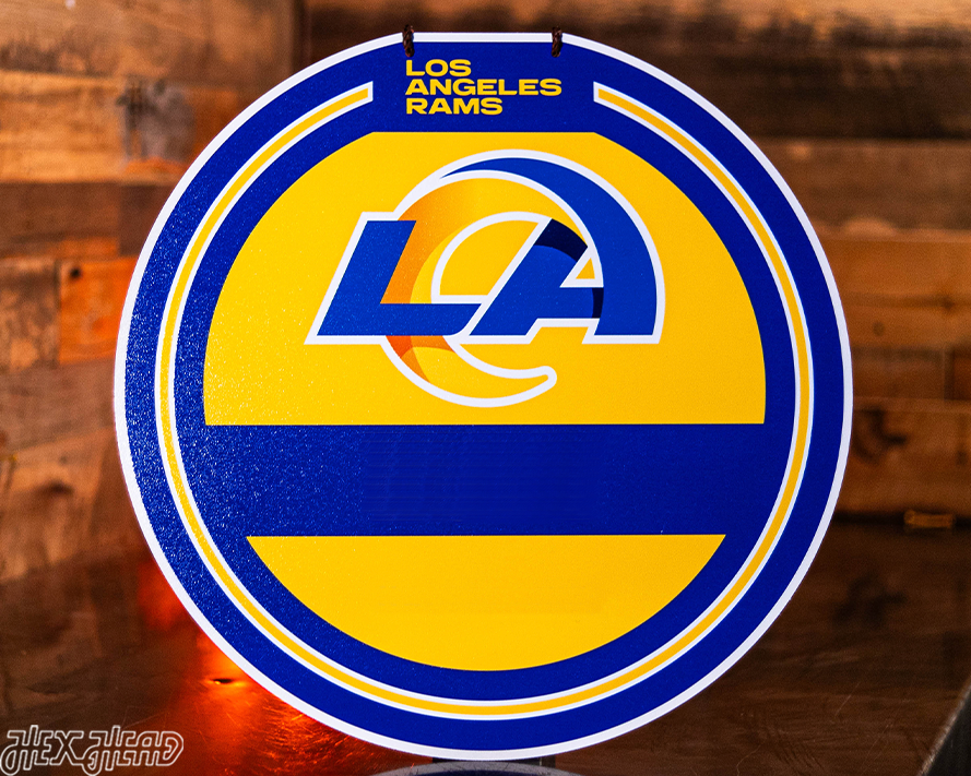 Los Angeles Rams Personalized Monogram Metal Art