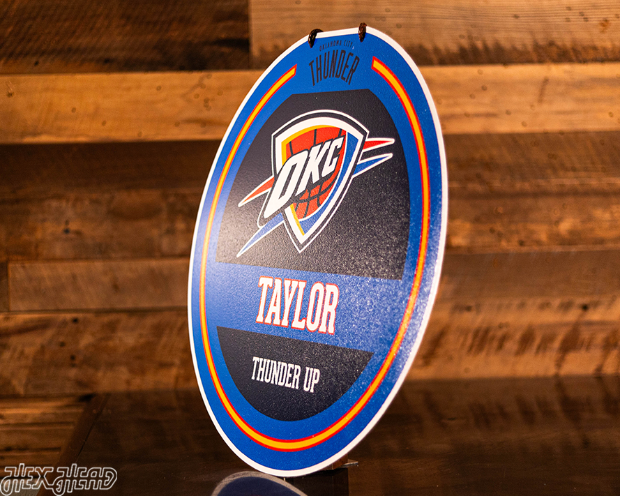 Oklahoma City Thunder Personalized Monogram Metal Art