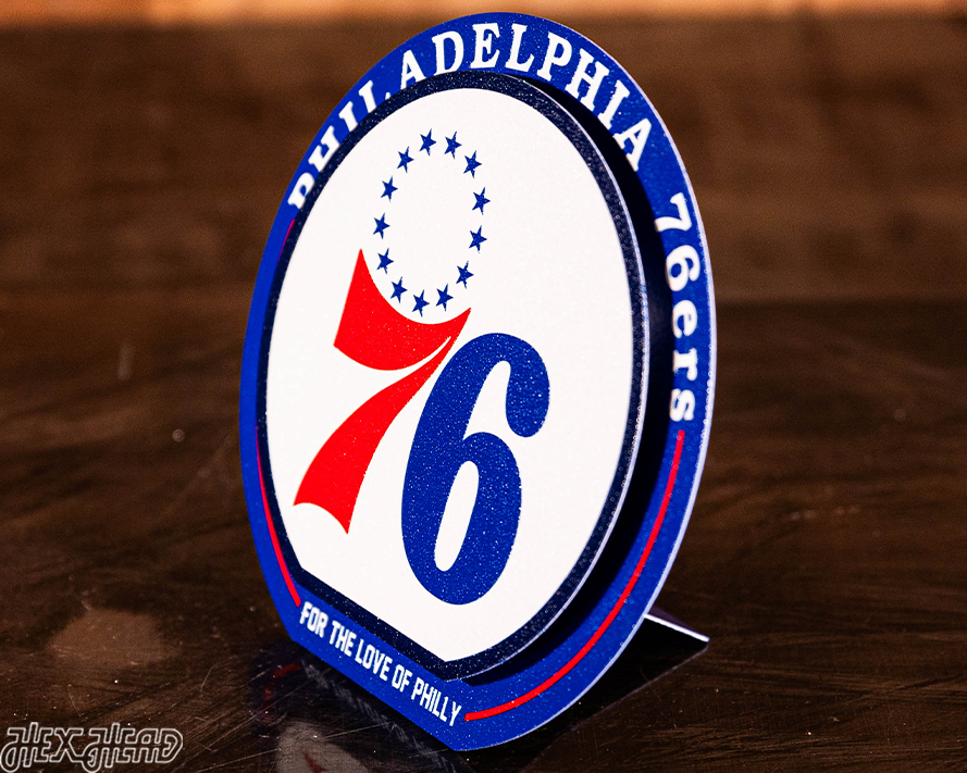 Philadelphia 76ers "Double Play" On the Shelf or on the Wall Art