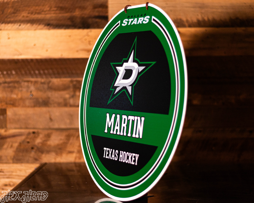 Dallas Stars Personalized Monogram Metal Art