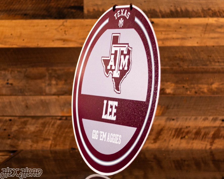 Texas A&M Aggies Personalized Monogram Metal Art