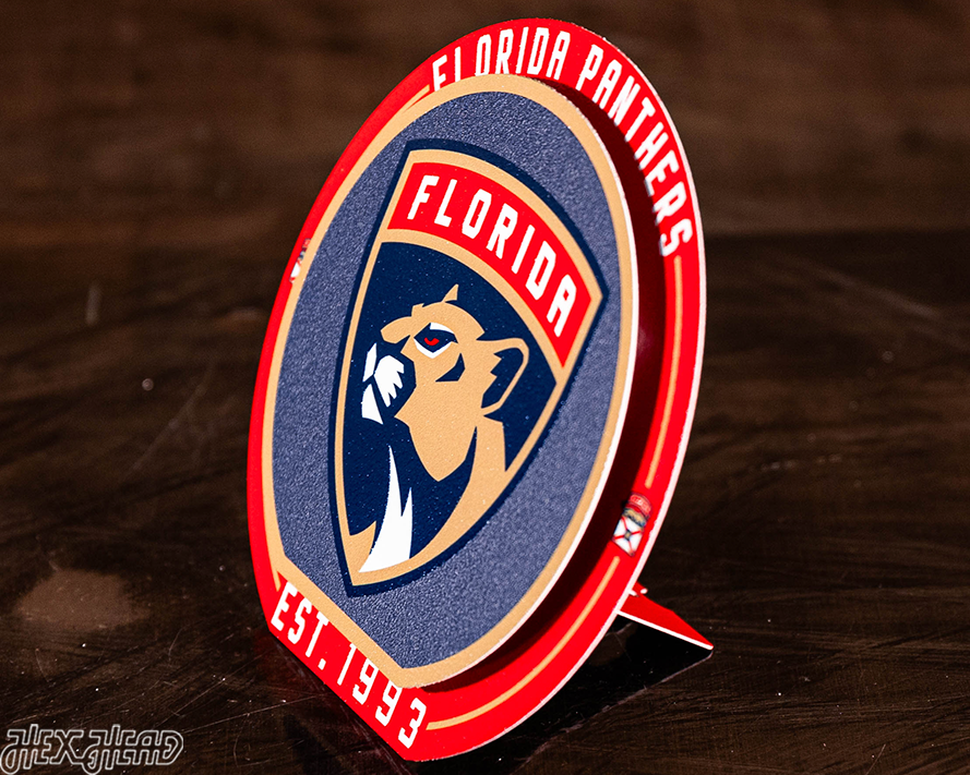 Florida Panthers "Double Play" On the Shelf or on the Wall Art