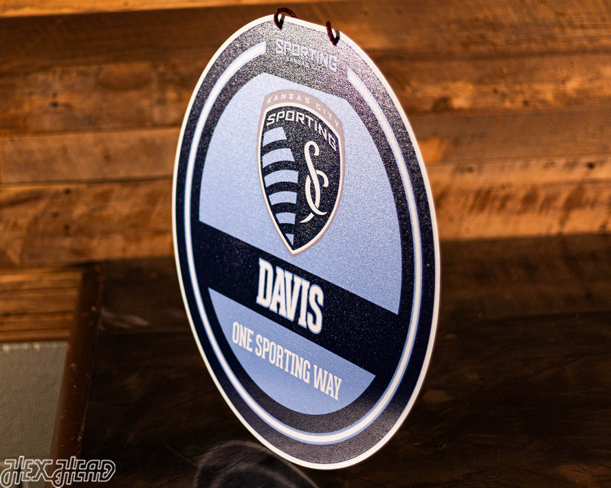 Sporting Kansas City Personalized Monogram Metal Art